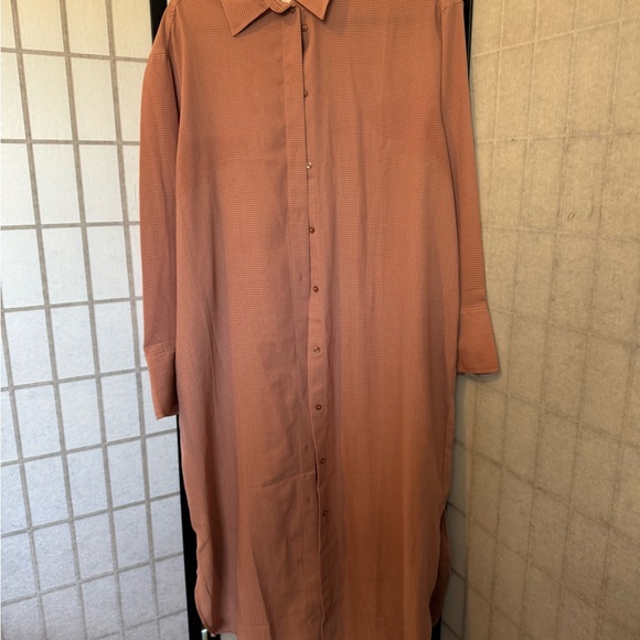 H&M Coral Long Sleeve Dress - Picture 1 of 2